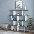 thumbnail image 3 of Ada Home Decor Jorin 4 Tier Bookcase, Anthracite/White, 3 of 7