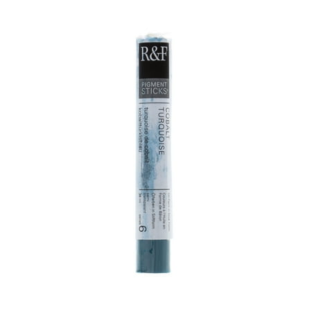 UPC: 0836943005648 | R&F Handmade Paints Pigment Stick  38ml  Cobalt Turquoise