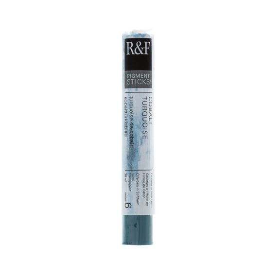 R&F Handmade Paints Pigment Stick, 38ml, Cobalt Turquoise