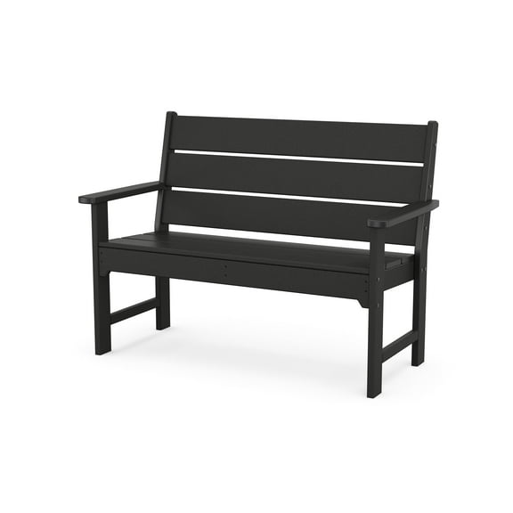 POLYWOOD Lakeside 48" Bench in Black