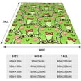 thumbnail image 3 of Frog Blanket Super Soft Warm Animal Flannel Throw Blankets for Boys Girls Adults Lovers for Couch Sofa Bed Office Gifts 50"x40", 3 of 5