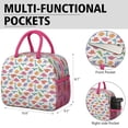 thumbnail image 6 of Womens Colorful Cartoon Dinosaurs Pattern Lunch Box for Work,Insulated Lunch Bag for Women,Loncheras Para Mujer,Leakproof Adult Lunch Bag for Work,Beach,Travel,Picnic,Camping, 6 of 7