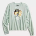 thumbnail image 4 of Women Juniors' Bluey Family Circle Long Sleeve Skimmer Graphic Tee, 4 of 4