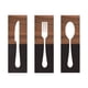 thumbnail image 5 of Juego de 3 piezas de cuchillo, tenedor y cuchara para decoración de pared. Letrero colgante de madera decorativo, estilo rústico, ideal para cocina y, 5 of 8