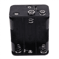 thumbnail image 5 of 4X Double Side Spring 6 x 1.5 V AA Battery Holder Case Box Black,4 x Battery Case,Black, 5 of 7