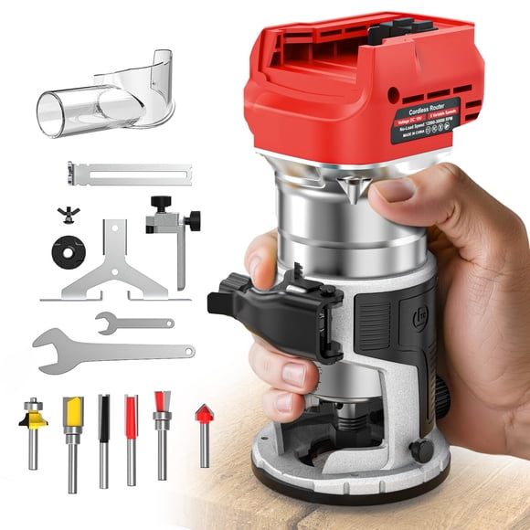 Enrutador compacto inalámbrico MTiolHig de 800 W con 6 velocidades variables