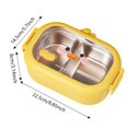 thumbnail image 2 of Contenedor de comida portátil sellado de acero inoxidable para estudiantes de primaria/empleados de oficina, 2 of 6