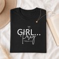 thumbnail image 3 of Jollimate Girl Pray Shirt, Christian Faith Shirt for Women, Religious Gift, Christian Gift For Woman, 3 of 6