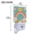thumbnail image 4 of Yayeee LED Plug in Night Light for The Home with Auto Dusk to Dawn Light Sensors, 2 Pack, Retro Beige Rainbow, 4 of 6