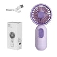 thumbnail image 5 of Lunxisen 4 Pcs Portable Handheld Personal Fan USB Rechargeable Battery Operated Three Speed Cooling for Travel Outdoor, 5 of 9