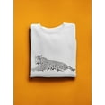 thumbnail image 3 of Black And White Leopard Sweatshirt Women -Image by Shutterstock, Female Medium, 3 of 4