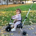 thumbnail image 2 of Tricycle for Toddlers 1-3 ,Bike with Push Handle for Boys and Girls Balance Bike with Removable Pedal, Backrest, Adjustable Seat, Gifts, 2 of 9