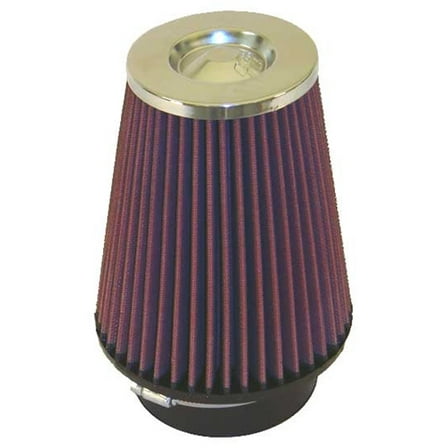 K&N Universal Clamp-On Air Filter: High Performance, Premium, Washable, Replacement Filter: Flange Diameter: 4 In, Filter Height: 7 In, Flange Length: 1.75 In, Shape: Round Tapered, RC-4680