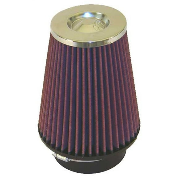 K&N Universal Clamp-On Air Filter: High Performance, Premium, Washable, Replacement Filter: Flange Diameter: 4 In, Filter Height: 7 In, Flange Length: 1.75 In, Shape: Round Tapered, RC-4680