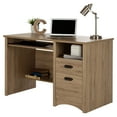 South Shore Gascony Computer Desk with Keyboard Tray, Multiple Finishes