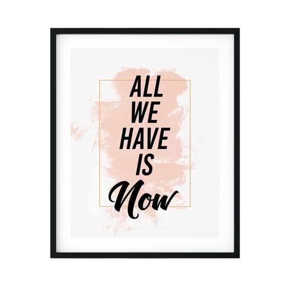 All We Have Is Now 11 x 14 UNFRAMED Print Inspirational Wall Art