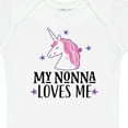 thumbnail image 4 of Inktastic My Nonna Loves Me Unicorn Girls Baby Bodysuit, 4 of 5