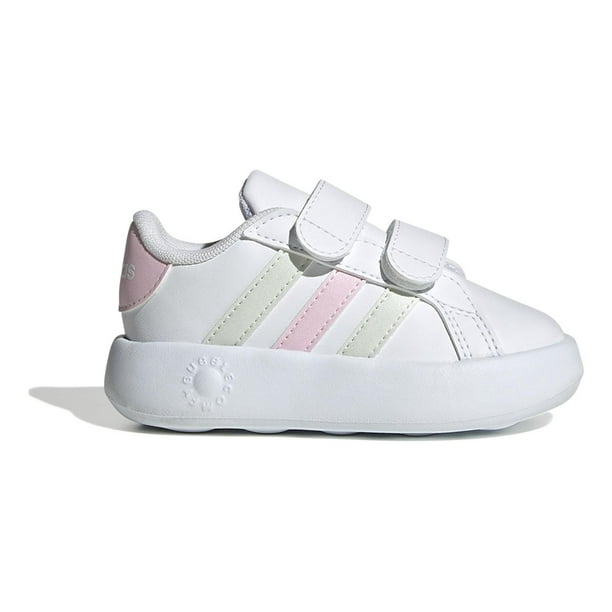 Tenis Niña adidas Grand Court Doble Velcro Color Blanco blanco 13 MX