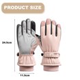 thumbnail image 2 of 1 par de guantes de esquí para hombres y mujeres, de terciopelo de invierno, cálidos, para exteriores, para montar a caballo, senderismo, guantes de invierno impermeables 684, 2 of 5