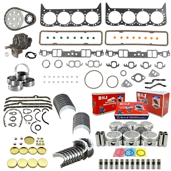DNJ EK3102BM Master Engine Rebuild Kit Fits Cars & Trucks 1985-1985 Chevrolet GMC C-Series G-Series Jimmy K-Series P20 P2500 P30 P3500 5.7L OHV V8 16V 350cid