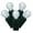 Pure White, variant on Vickerman 100 Pure White G12 LED Single Mold Light on Green Wire, 34' Christmas Light Strand
