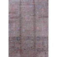 thumbnail image 1 of Ahgly Company Machine Washable Indoor Rectangle Industrial Modern Mauve Taupe Purple Area Rugs, 2' x 5', 1 of 7