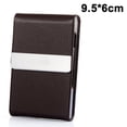 thumbnail image 1 of Estuche para tarjetas de visita - Estuche para tarjetas de visita de cuero PU Portatarjetas de metal con bolsillo para tarjetas de visita para hombres y mujeres con cierre magnético, 1 of 8