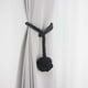 thumbnail image 3 of Alzapaños para cortinas de casa con cordón tejido a mano, decorativos, con bola individual, 3 of 8