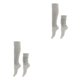 thumbnail image 3 of Sonducket Calcetines holgados de superficie lisa de poliéster, 2 uds., pelo Extra para mayor calidez, tela transpirable, duradero, gris claro Gris claro 2Conjunto, 3 of 6