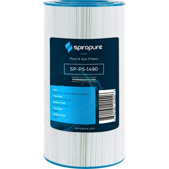 SpiroPure Replacement for Jacuzzi CFR 100 Unicel C-9699 Pleatco PJ100-4 Filbur FC-1490 Baleen AK-8013 Hot Tub Spa Pool Filter Replacement Cartridge