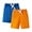 Orange and Blue, variant on LittleSpring Little Boys Athletic Shorts Summer Drawstring Pull on Cotton Sweat Shorts with Pockets Terry Pink 5T