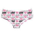 thumbnail image 1 of Gibobby Braguitas Slim Fit Ropa interior de cintura transpirable sin con estampado de corazón para el día de San Valentín para mujer (estilo 5)(Rosa, XXL), 1 of 4