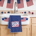 thumbnail image 7 of FEOLGEHLY Patriotic Kitchen Towels 4th of July Independence Day Fireworks Stars Red White Blue Dish Towels, 18x28 inch Seasonal Summer Memorial Day Decoration Hand Towels, 7 of 7