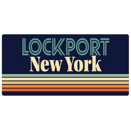 

Lockport New York 5 x 2.5-Inch Fridge Magnet Retro Design