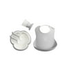 BabyBjorn Infant 5-Piece Non-Slip Baby Dinner Set, Grey