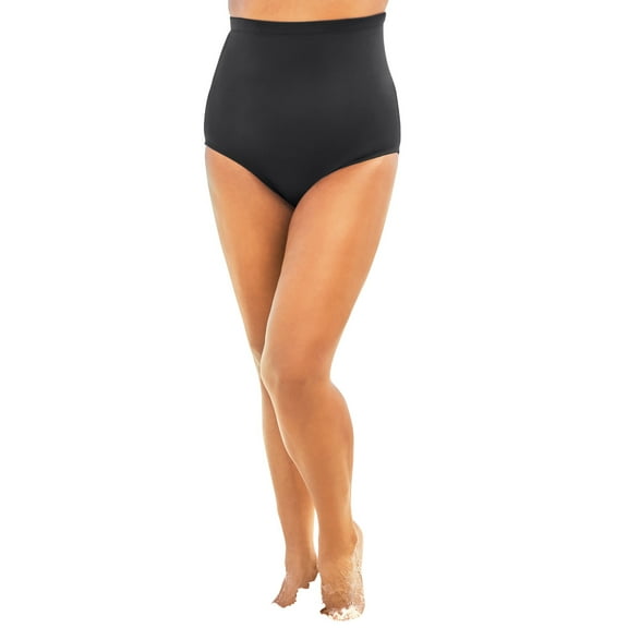 Swim 365 Women's Plus Size High-Waist Swim Brief With Tummy Control