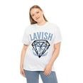 thumbnail image 2 of Lavish Life Retro Blue Grey Sneaker Tee Shirt White, 2 of 6