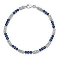 thumbnail image 5 of Primal Silver Sterling Silver Rhodium-plated Sapphire and Diamond Bracelet, 5 of 6