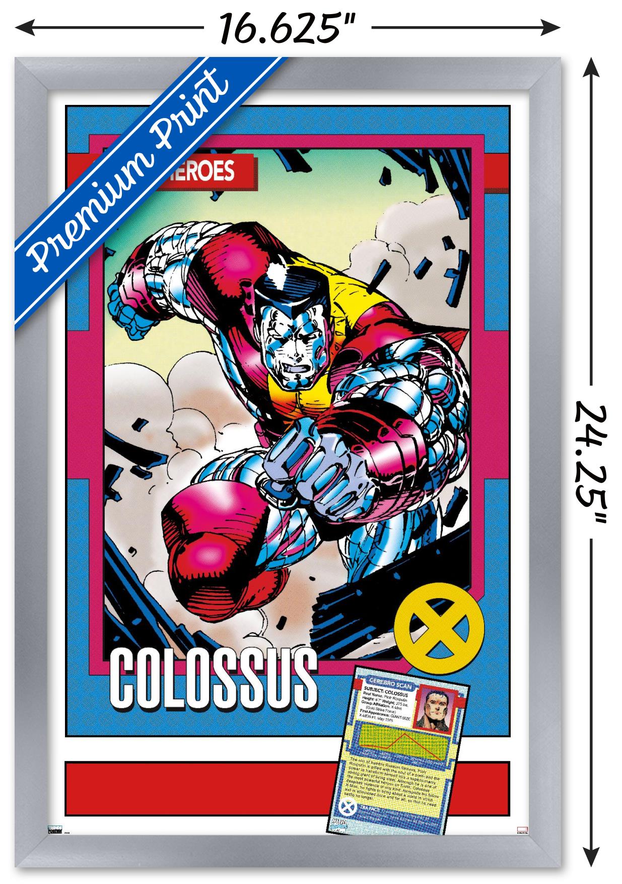 Marvel Trading Cards - Colossus Wall Poster, 14.725" x 22.375" Framed