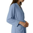 thumbnail image 4 of MEICHEN Plush Robes for Women Collar Trimmed Waist Tie Long Robe Comfortable Daily Loungewear for Home Use Womens Robes, 4 of 9