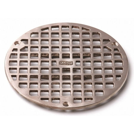 

Jay R. Smith Manufacturing Floor Drain Nickel Bronze Round 1/4 H A08NBG