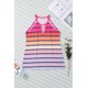 thumbnail image 1 of ABPHQTO Camisola ahuecada a rayas de colores multicolor para mujer, 1 of 5