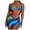 Blue, variant on Aayomet Womens Tankini Women Fashionable Tie Dyed Bikini Blue Green Orange Low Waist Strap Split Swimsuit,Blue S