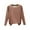 01 Khaki, variant on Thermal Underwear Tops for Women Seamless Stretch Crew Neck Casual Long Sleeve Baselayer Shirts
