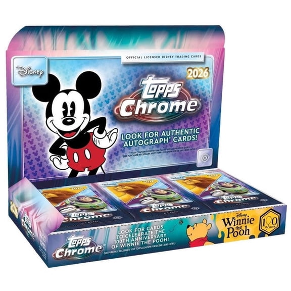 Collectible 2026 Topps Chrome Disney Hobby Box