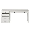 Linon Vaughan Computer Desk with File and 3 Drawers, 65" Wide