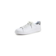 Tory Burch Women's Howell Court Sneakers, Titanium White/Silver, 9 Medium US