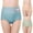 Beige+Blue+Green, variant on 3pcs Women Briefs,High Waist Panties,Abdomen Panties,Floral Printed Briefs,Elastic Loose Panties,Female Breathable Underpanties,Menstrual Period Underwear