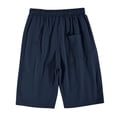 thumbnail image 6 of Mens Shorts Summer Casual Elastic Waist Wide Straight Leg Relaxed Fit Lightweight Shorts with Pockets, 6 of 8