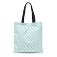 thumbnail image 1 of JSDART Sac Fourre-Tout en Toile Rayures Bleues Abstraites Lignes Diagonales Étroites Géométriques Durable Réutilisable pour Courses, 1 of 1